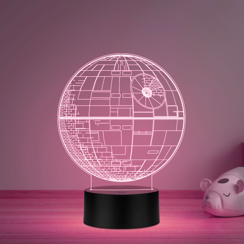 3D Illusion Star Wars Led Night Lamp 16 Color Changing Light with Remote Control Gift For kids